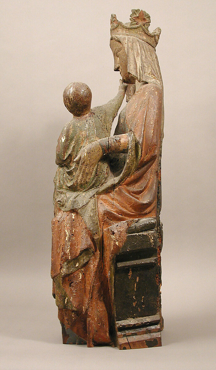 Virgin and Child, Oak, polychromy, French