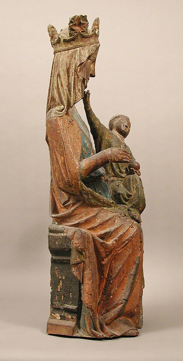 Virgin and Child, Oak, polychromy, French