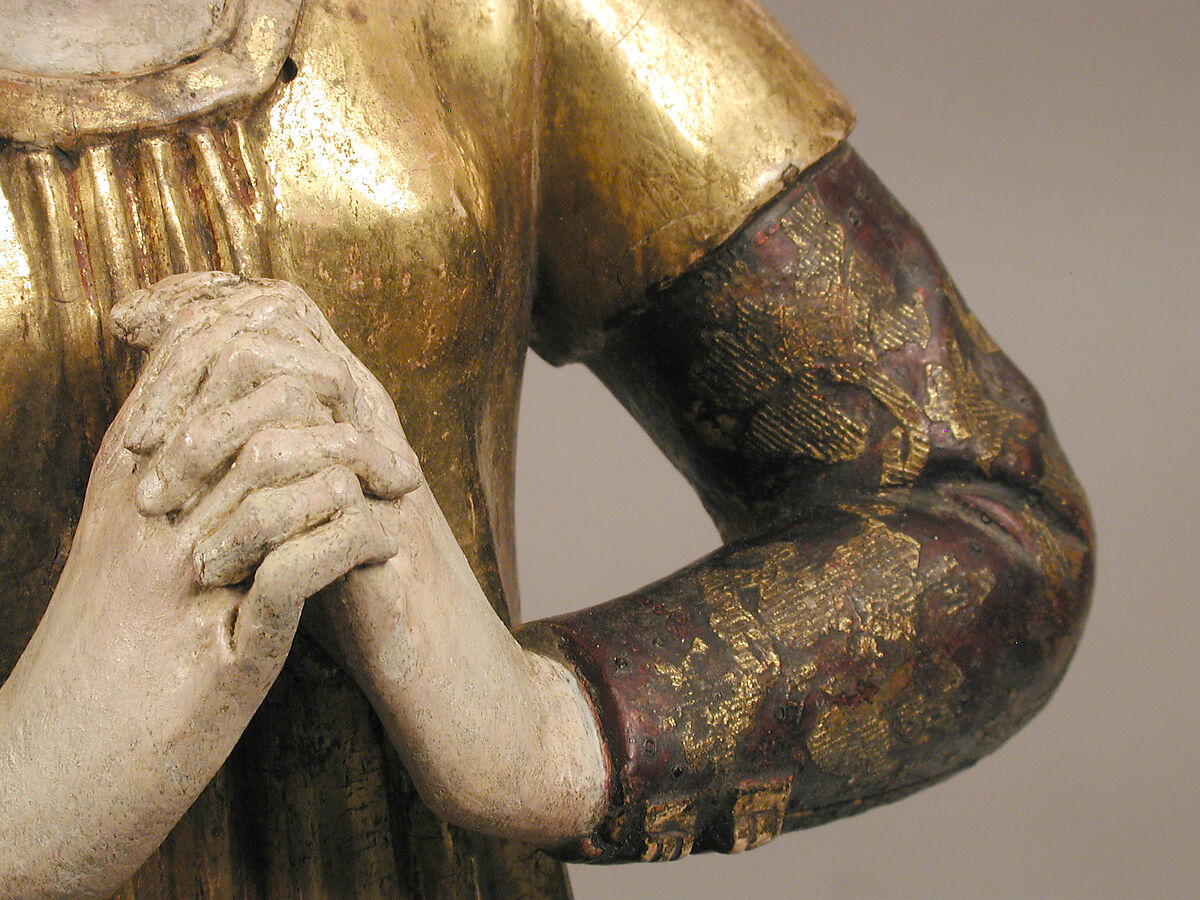 Mourning Woman, Walnut, polychromy and gilding, South Netherlandish
