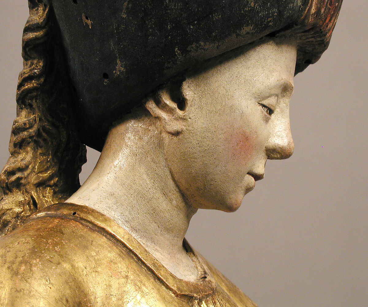 Mourning Woman, Walnut, polychromy and gilding, South Netherlandish