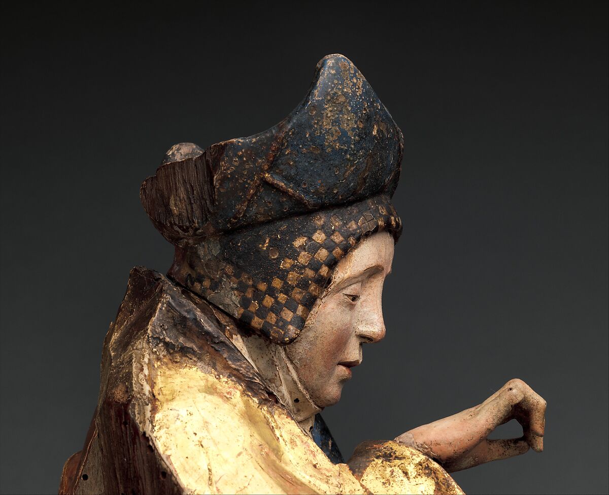 Holy Woman, Walnut, polychromy and gilding, South Netherlandish