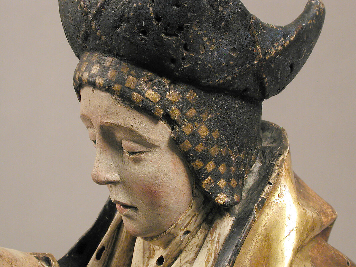 Holy Woman, Walnut, polychromy and gilding, South Netherlandish
