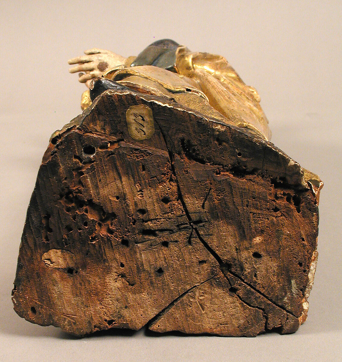 Holy Woman, Walnut, polychromy and gilding, South Netherlandish