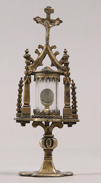 Monstrance from a Sculpture, Metal, and glass (modern  attachment), European (?) 