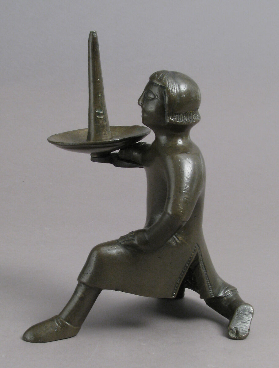 Pricket Candlestick, Copper alloy, South Netherlandish