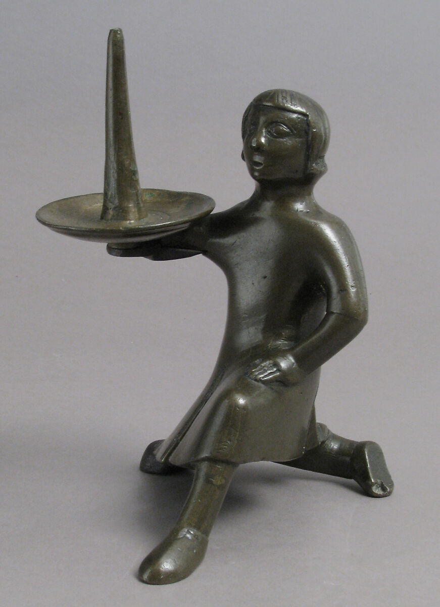 Pricket Candlestick, Copper alloy, South Netherlandish