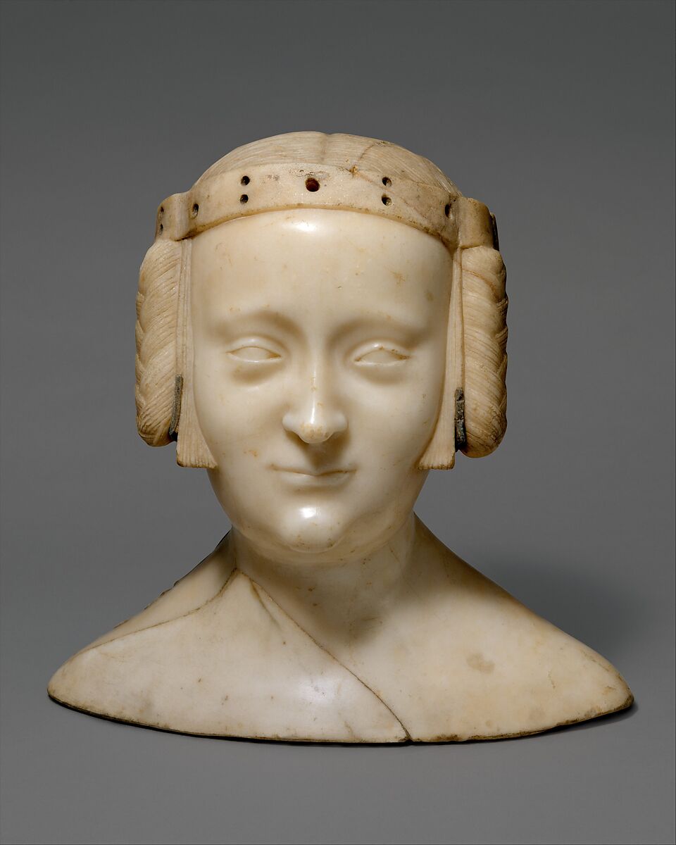Tomb Effigy Bust of Marie de France (1327-41), daughter of Charles IV of France and Jeanne d'Evreux