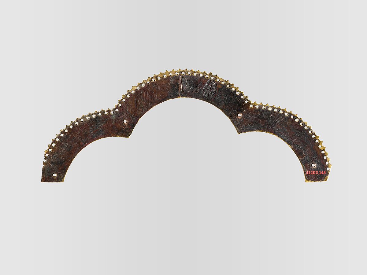 Tri-Lobed Arch from a Reliquary Shrine, Nicholas of Verdun and Cologne Followers, Champlevé enamel on gilded copper, German