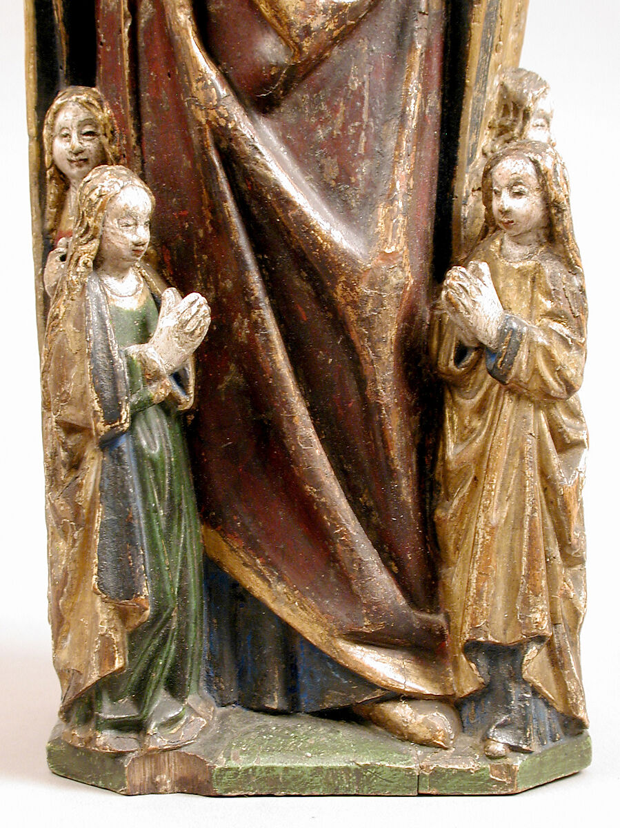 Saint Ursula of Cologne and Four Virgin Martyrs, Oak, polychromy and gilding, South Netherlandish