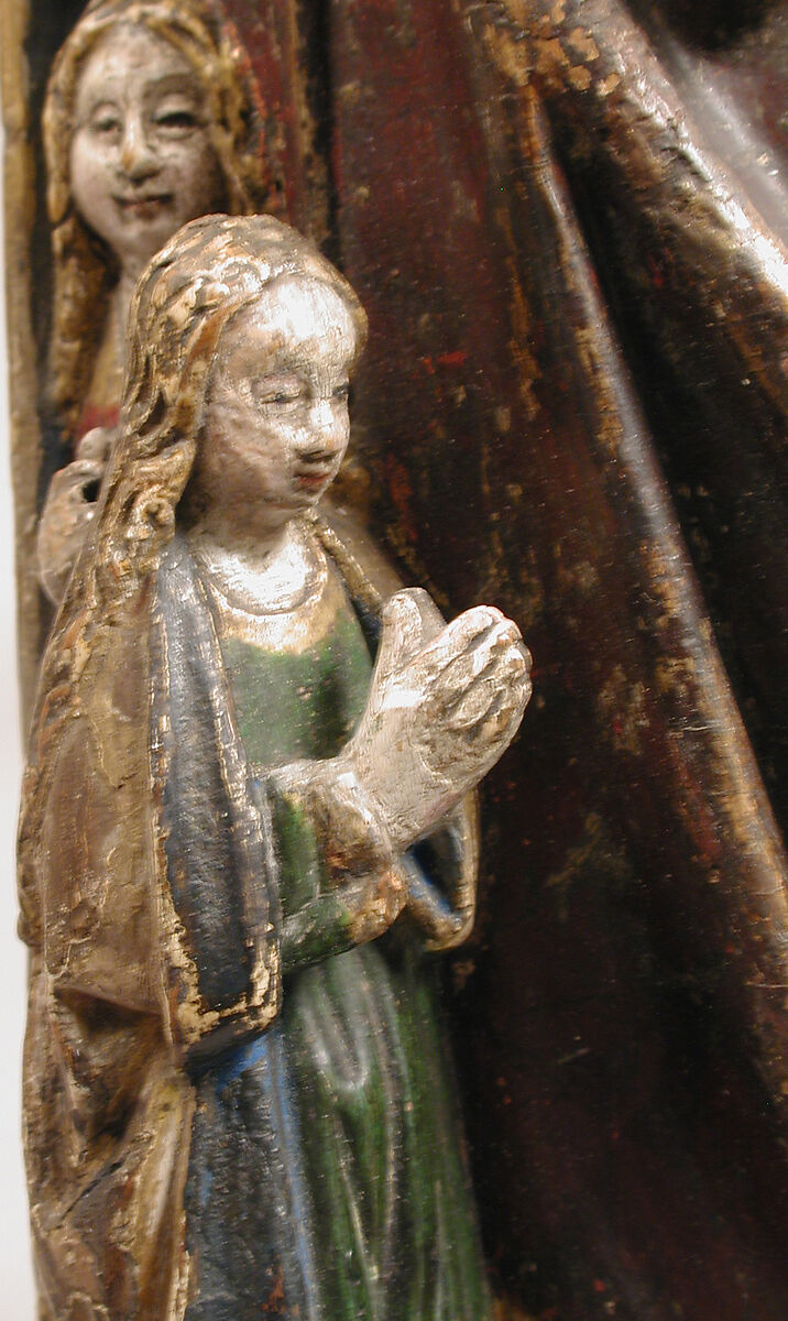Saint Ursula of Cologne and Four Virgin Martyrs, Oak, polychromy and gilding, South Netherlandish