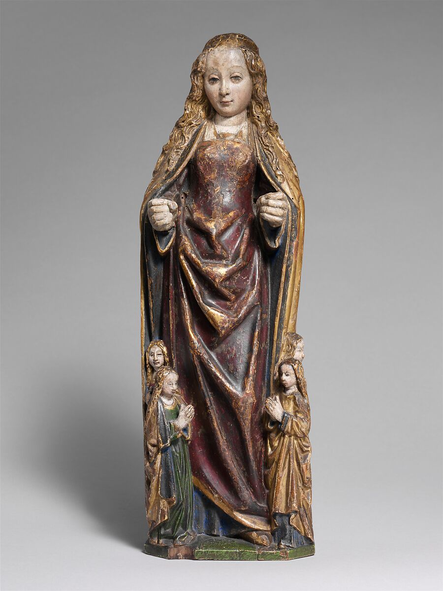Saint Ursula of Cologne and Four Virgin Martyrs, Oak, polychromy and gilding, South Netherlandish 