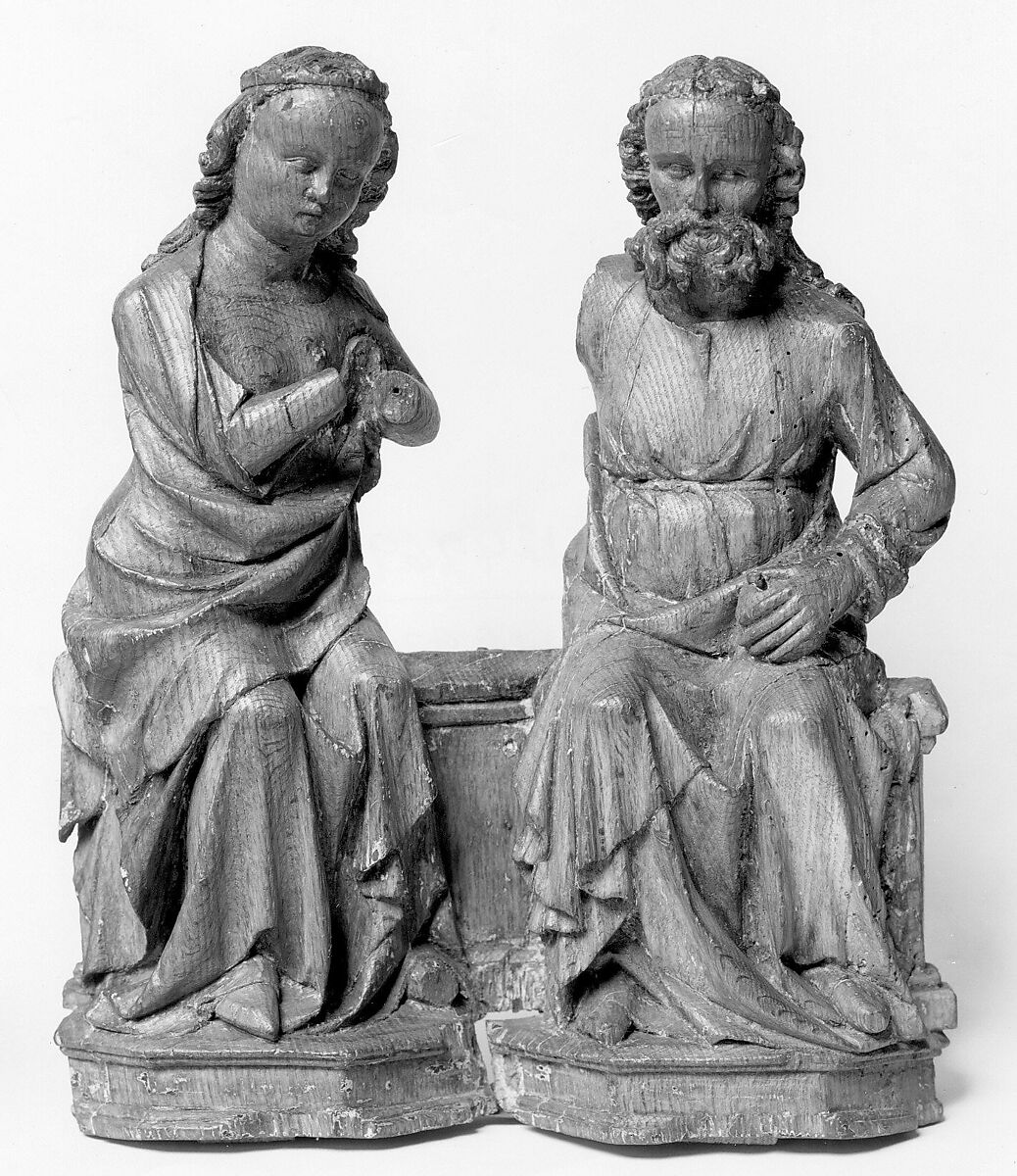 Coronation of the Virgin, Oak with traces of polychromy, German