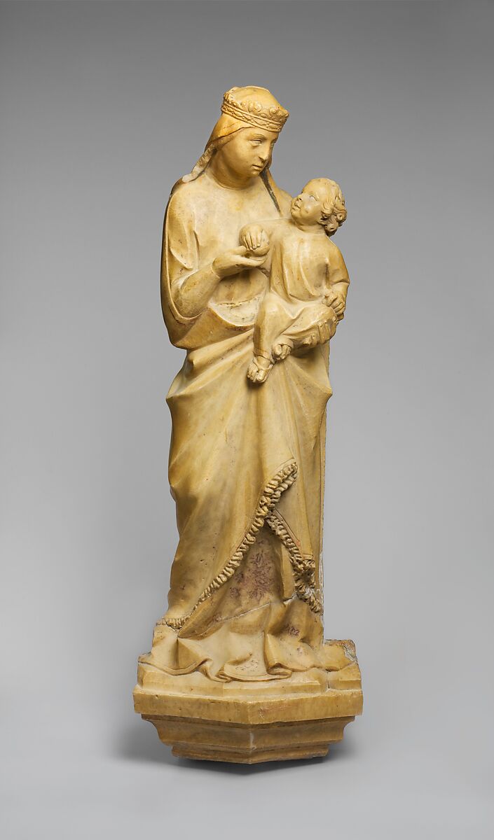 Standing Virgin and Child, Marble (Lunense marble from Carrara), Italian 