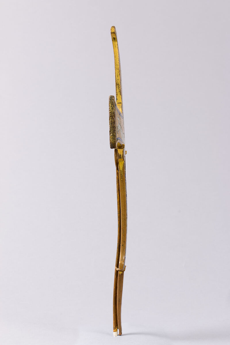 Crucifix, Champlevé enamel, copper-gilt, Spanish