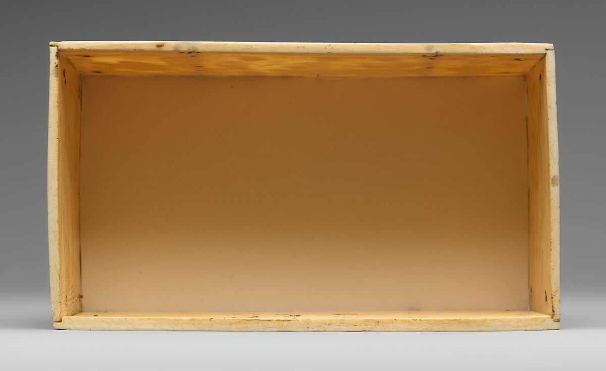 Box with the Parable Prodigal Son and Scenes of Lovers, Elephant ivory, French