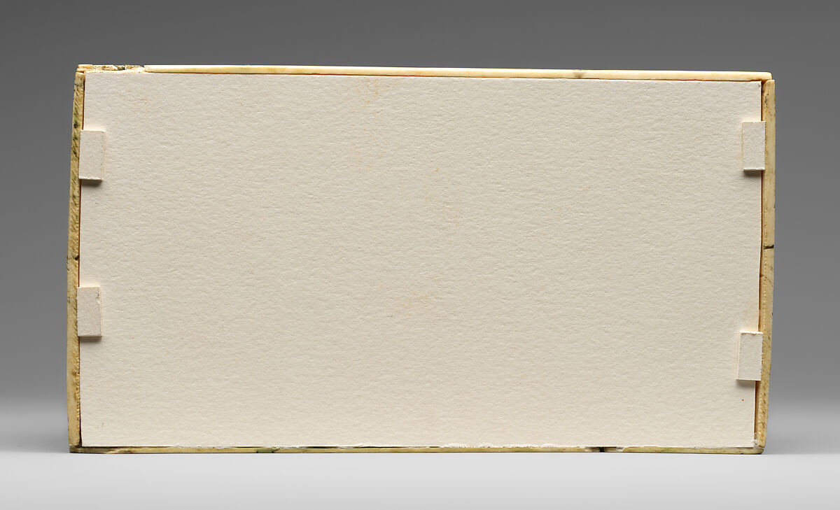 Box with the Parable Prodigal Son and Scenes of Lovers, Elephant ivory, French