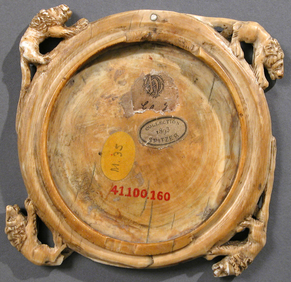 Mirror Case, Elephant ivory, French