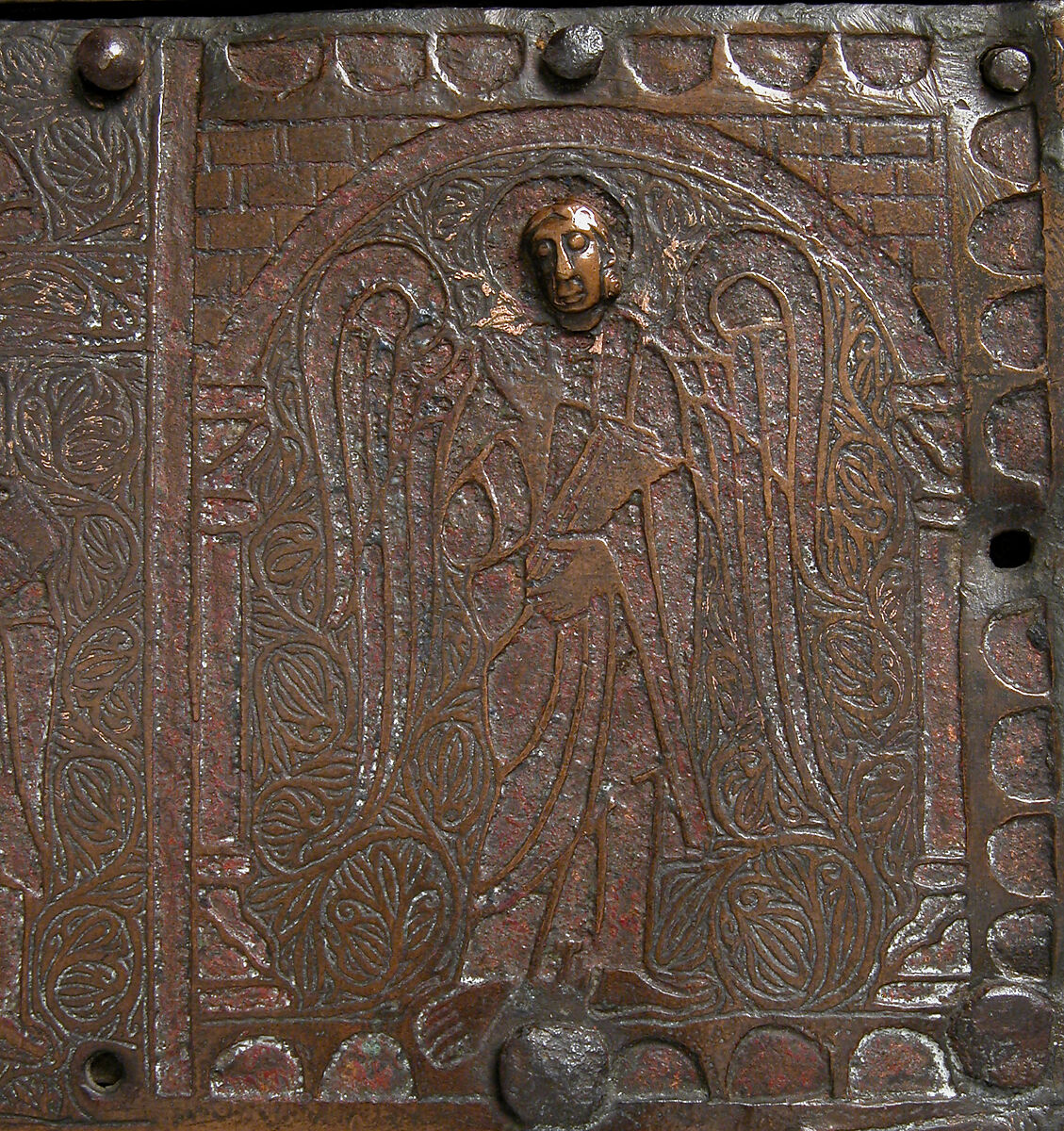 Chasse, Champlevé enamel (now missing), copper, traces of gilding, French