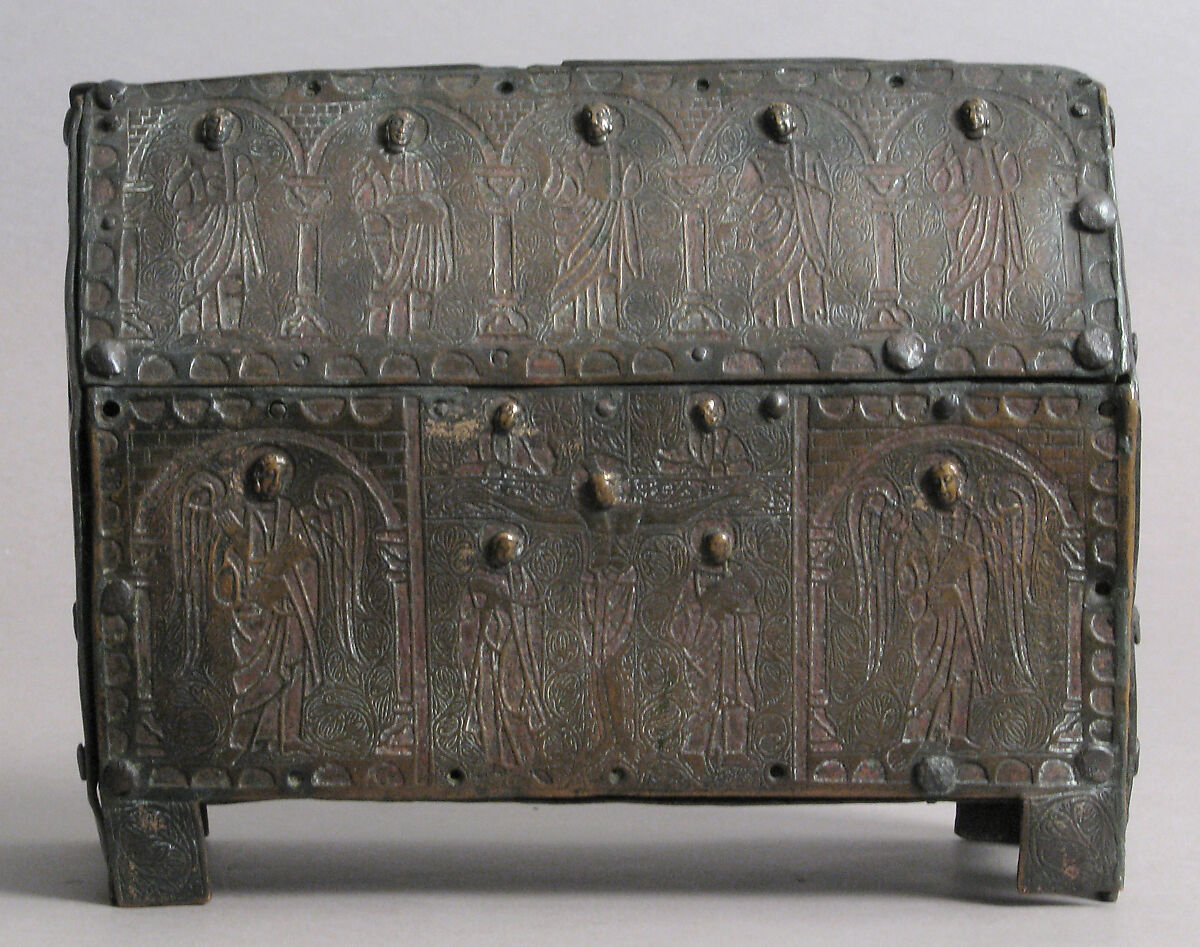 Chasse, Champlevé enamel (now missing), copper, traces of gilding, French