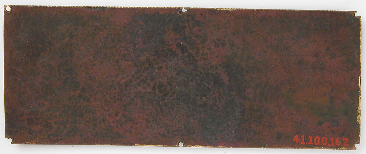 Plaque with Saints James, Matthew, and Thomas, Champlevé enamel, copper alloy, gilt, South Netherlandish