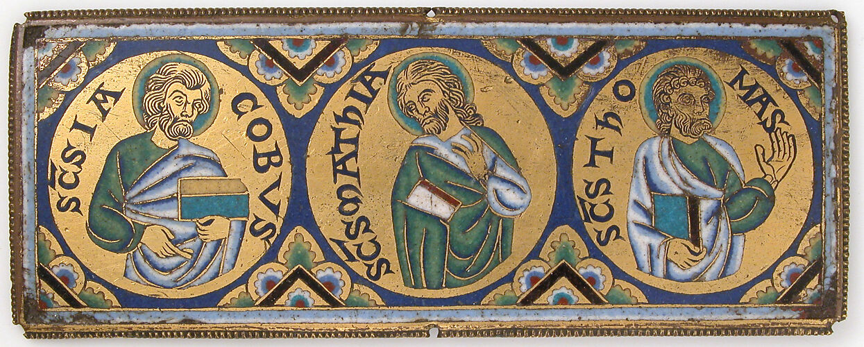 Plaque with Saints James, Matthew, and Thomas