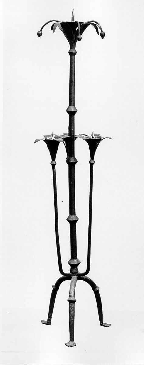 One of a Pair of Candelabra, Iron, French or Spanish
