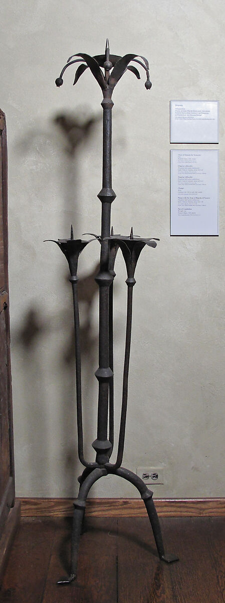 One of a Pair of Candelabra, Iron, French or Spanish 