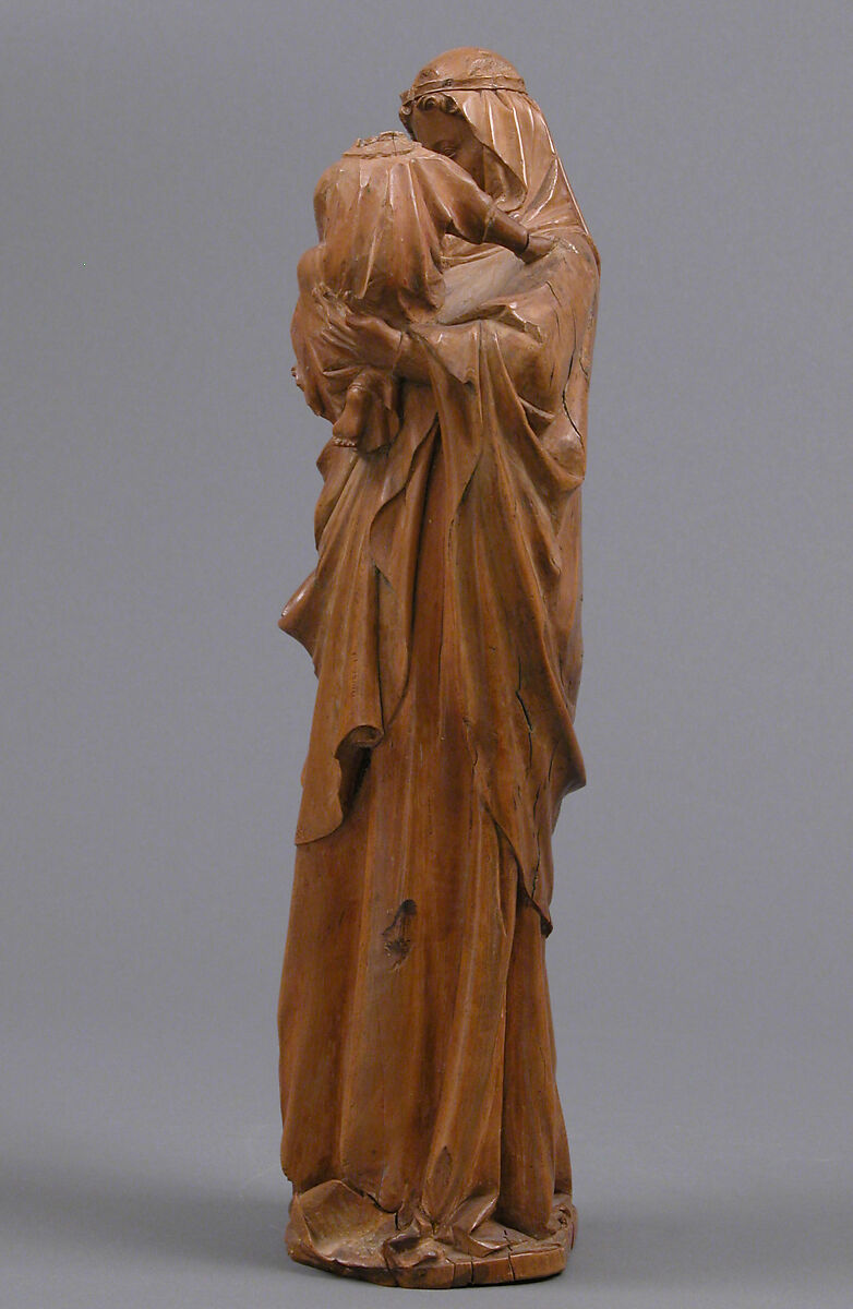 Virgin and Child, Walnut with traces of polychromy, French