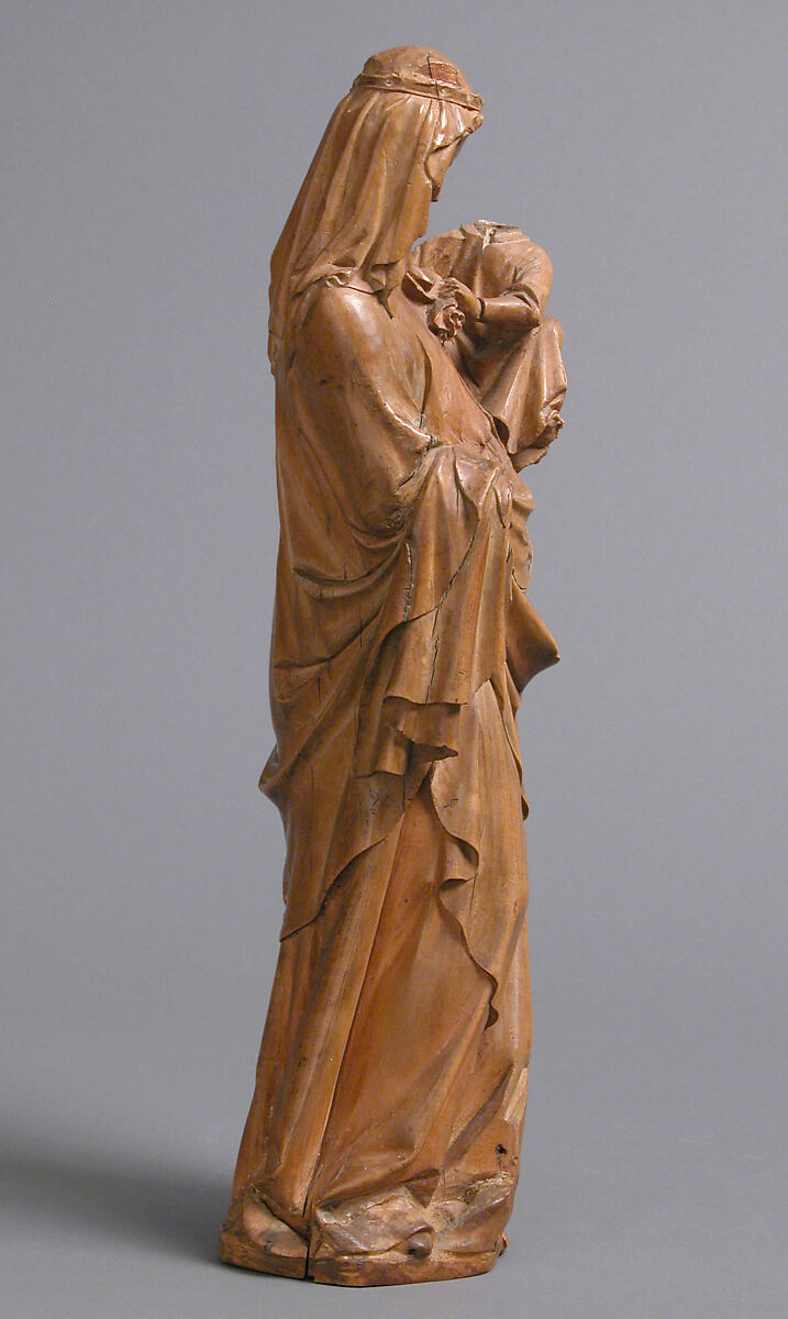 Virgin and Child, Walnut with traces of polychromy, French