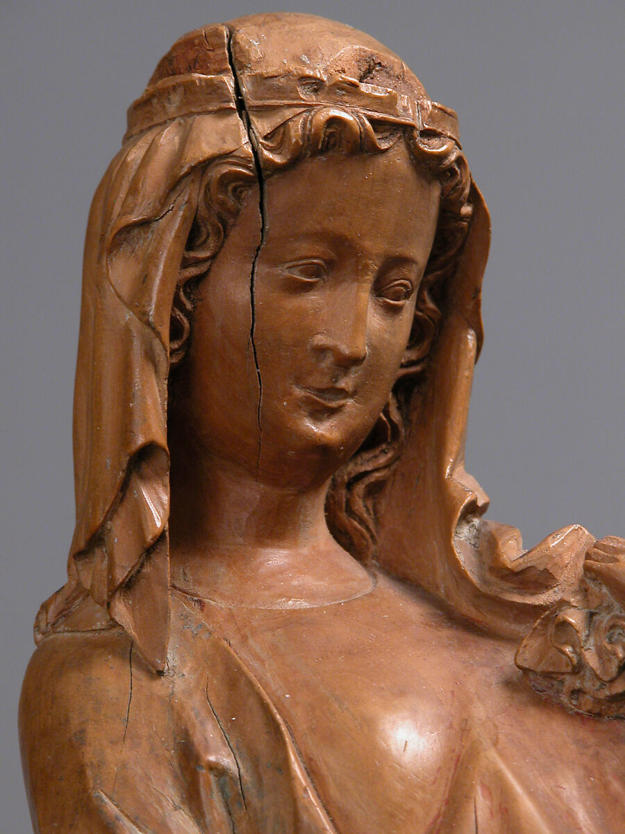 Virgin and Child, Walnut with traces of polychromy, French