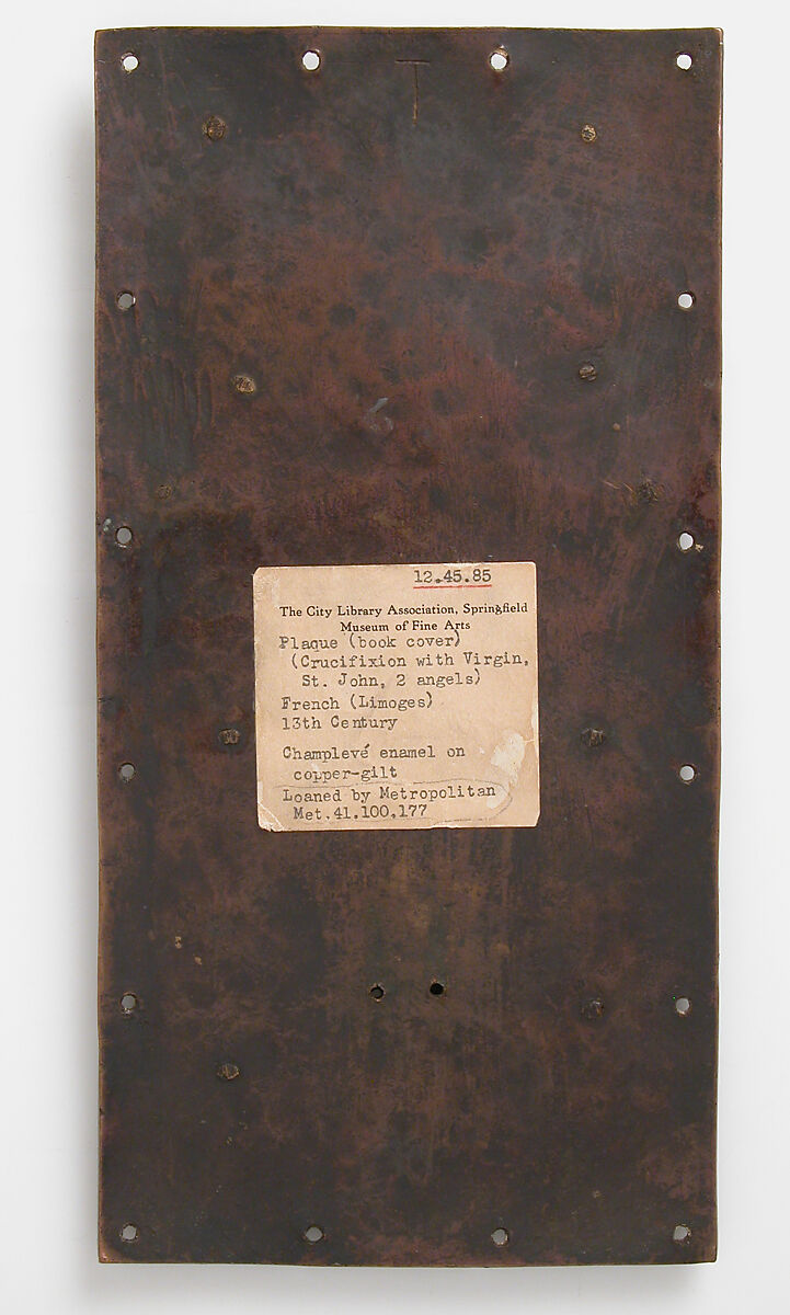 Book-Cover, Champlevé enamel, copper-gilt, French