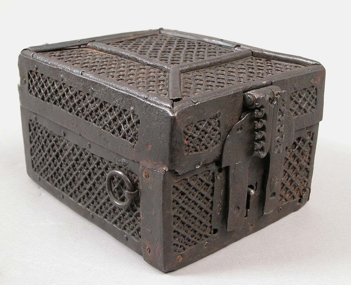Box, Iron, wood core, Spanish 