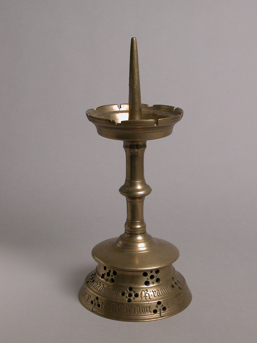Pricket Candlestick, Brass, French
