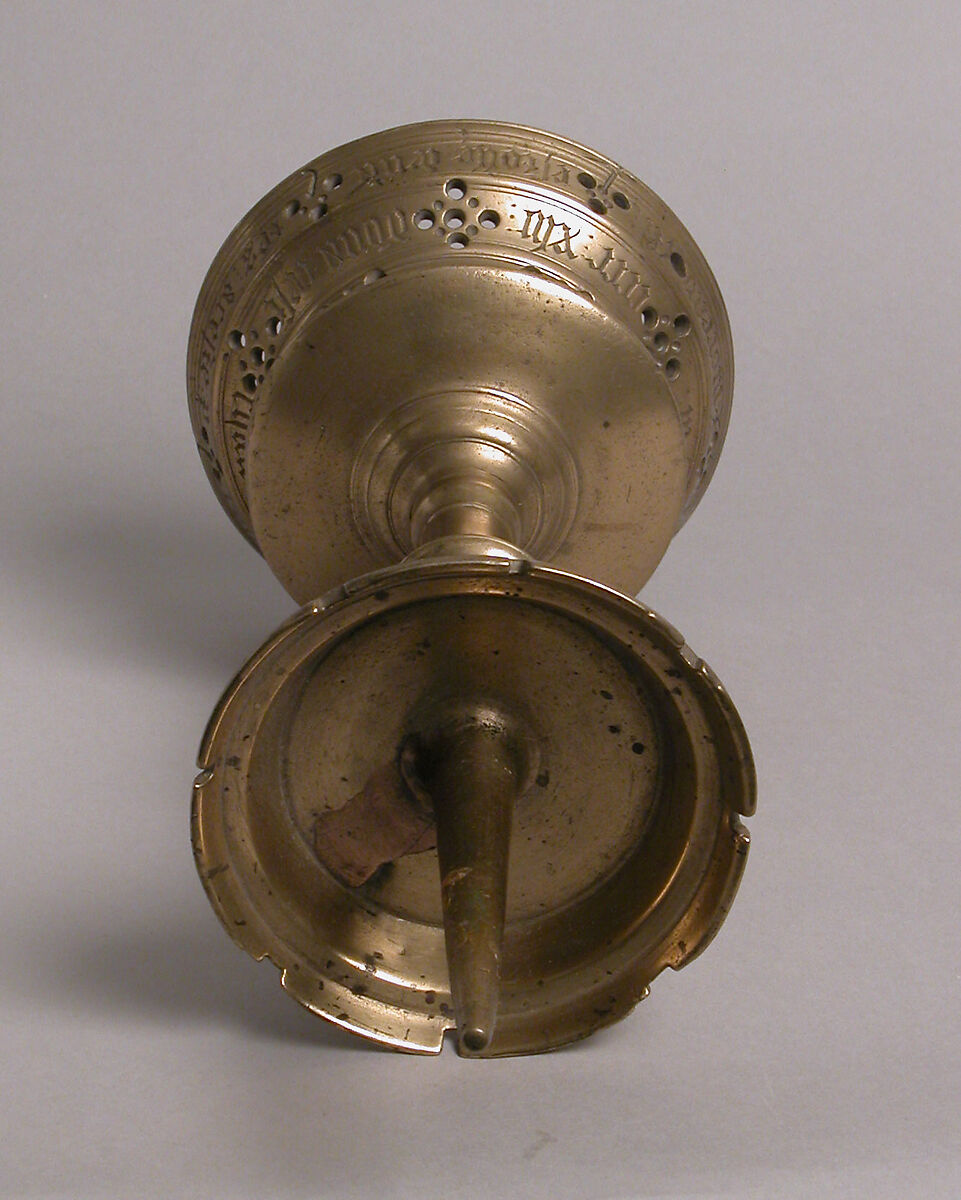 Pricket Candlestick, Brass, French