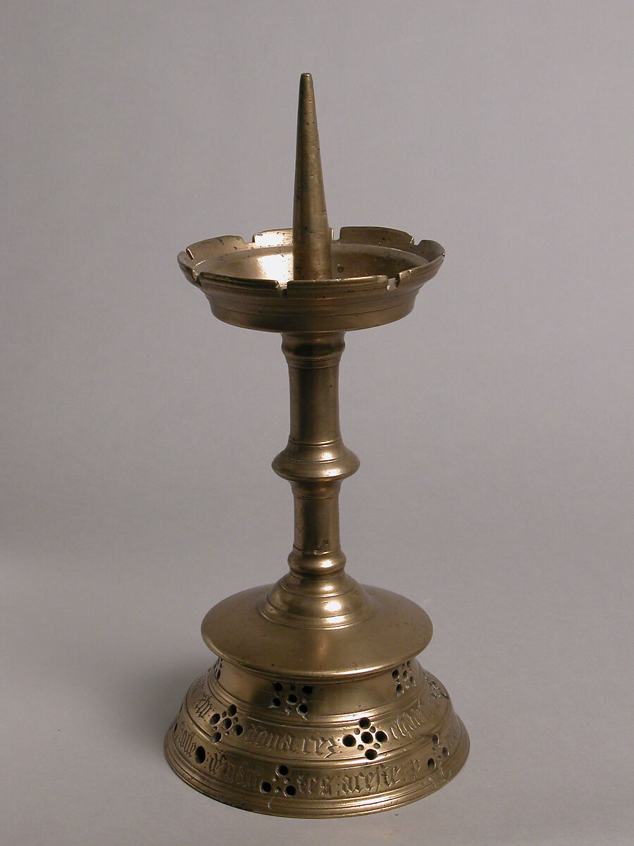 Pricket Candlestick, Brass, French