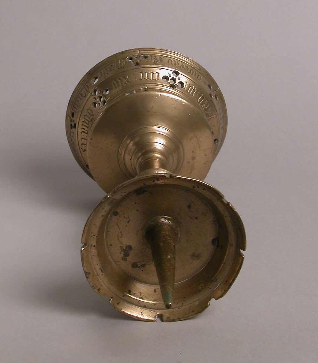 Pricket Candlestick, Brass, French