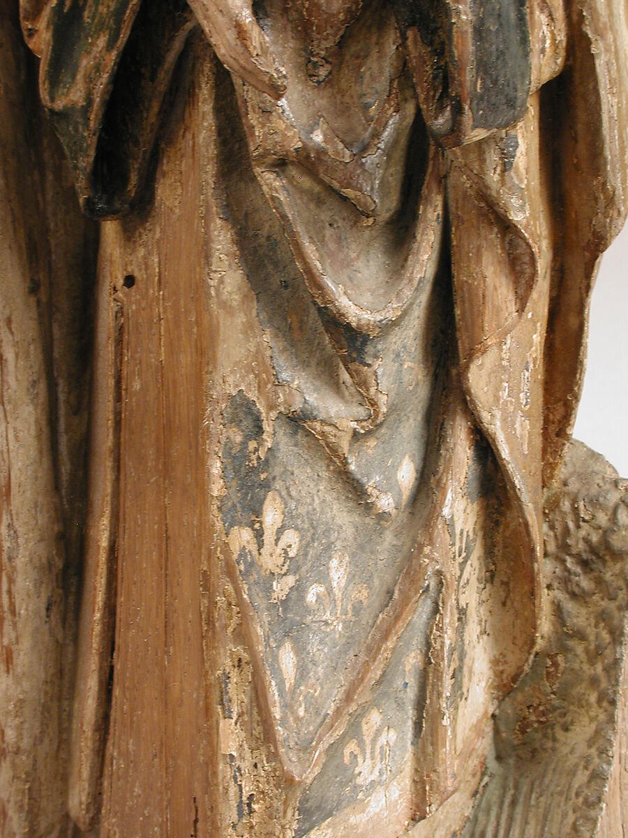 King Clothar II and an Attendant, Oak, painted, French