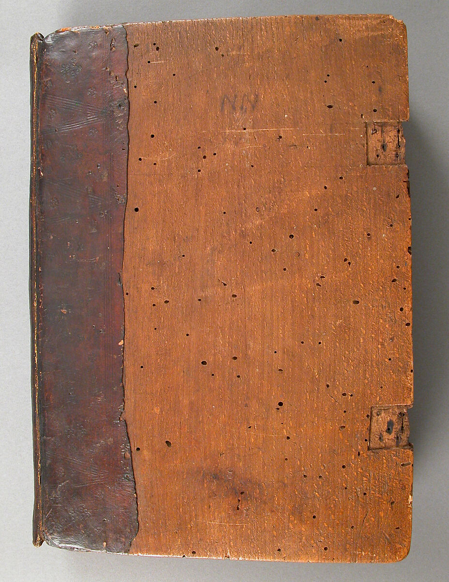 Gradual, Tempera and ink on parchment, with oak and tooled leather binding, Italian