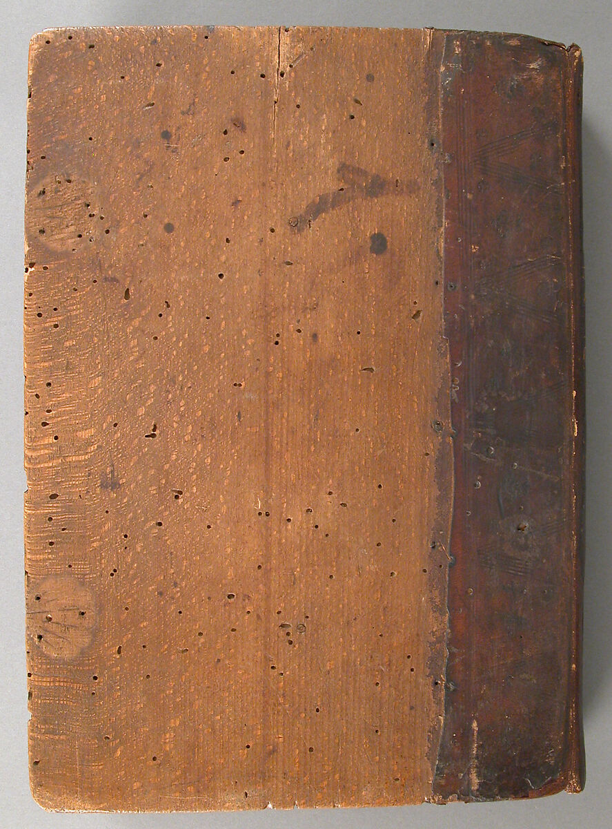 Gradual, Tempera and ink on parchment, with oak and tooled leather binding, Italian