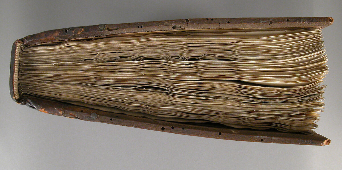 Gradual, Tempera and ink on parchment, with oak and tooled leather binding, Italian