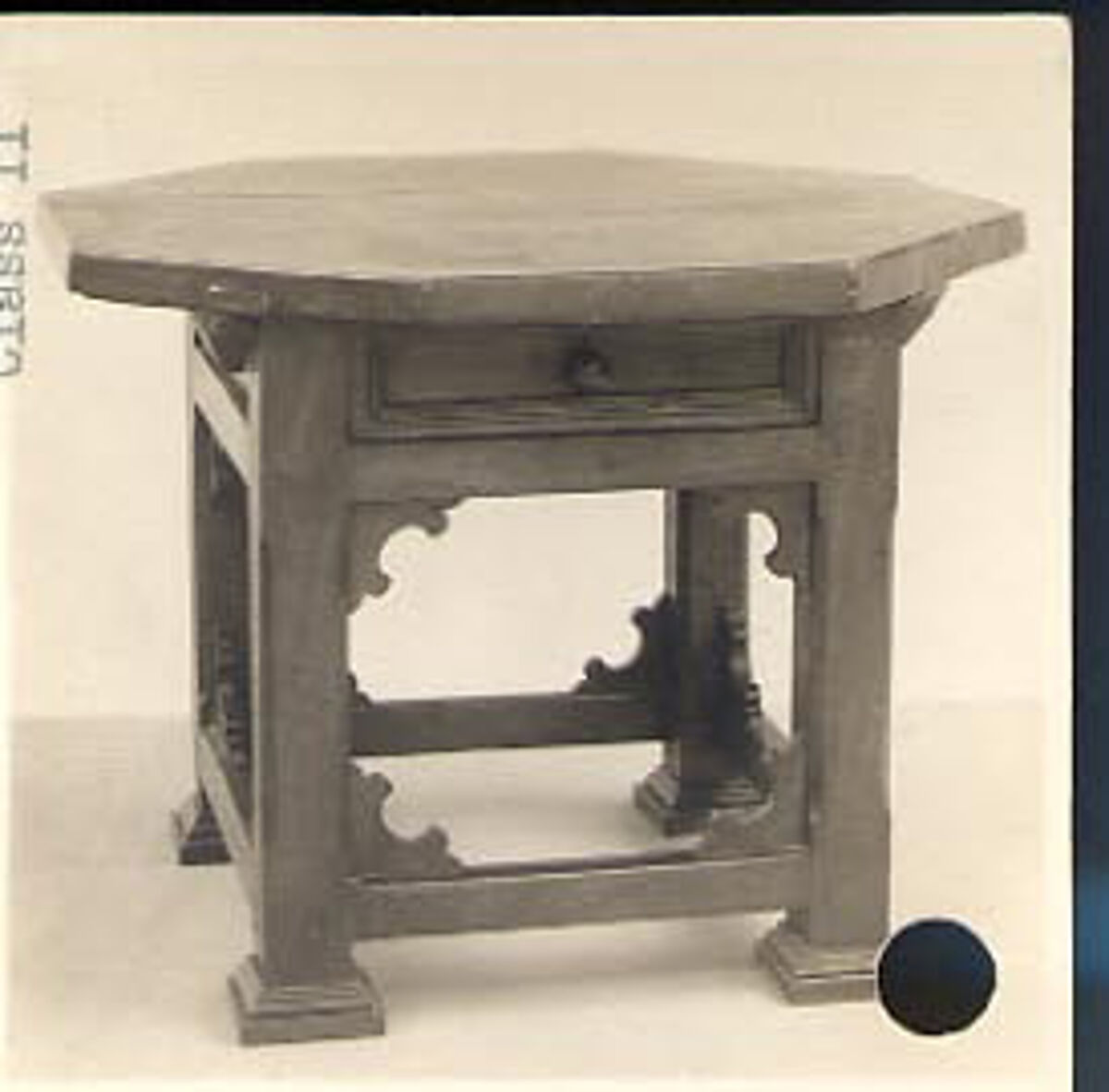 Table, Octagonal, Walnut, Northern European 