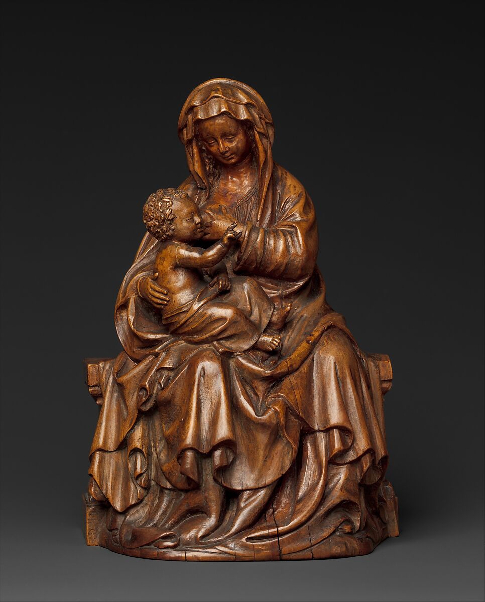 Virgin and Child, Walnut, South Netherlandish or French 