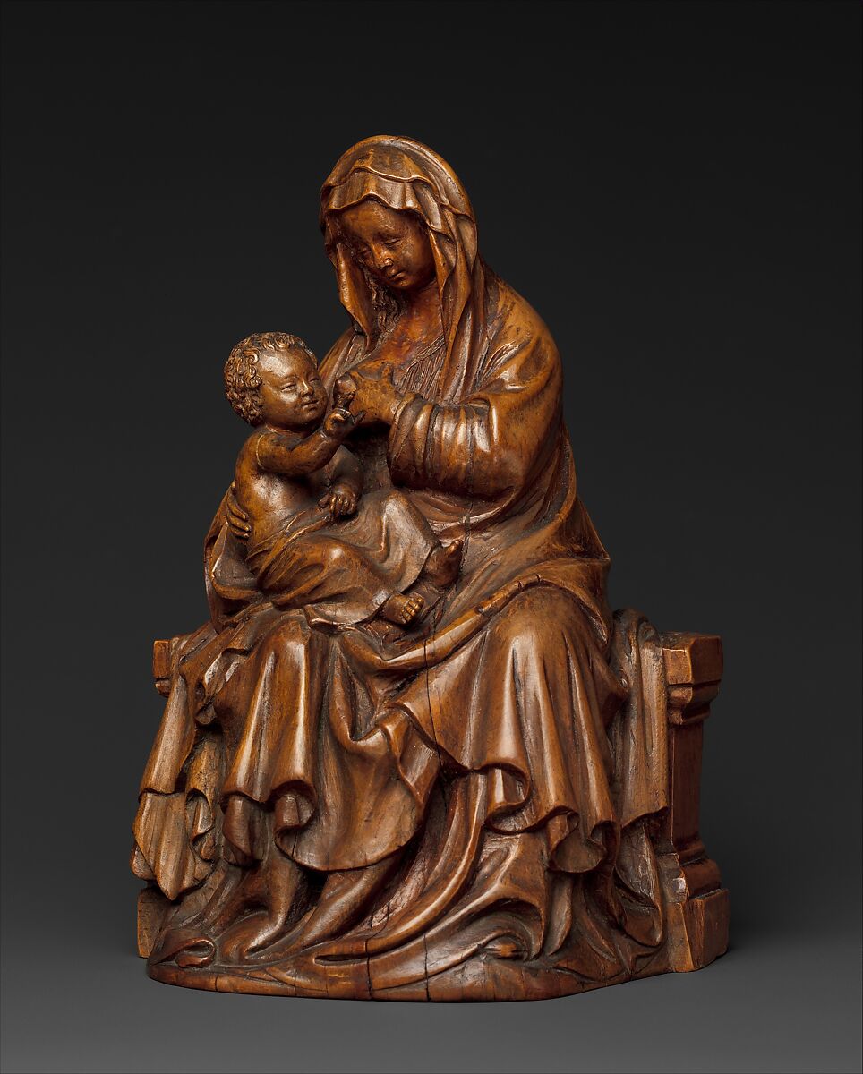 Virgin and Child, Walnut, South Netherlandish or French