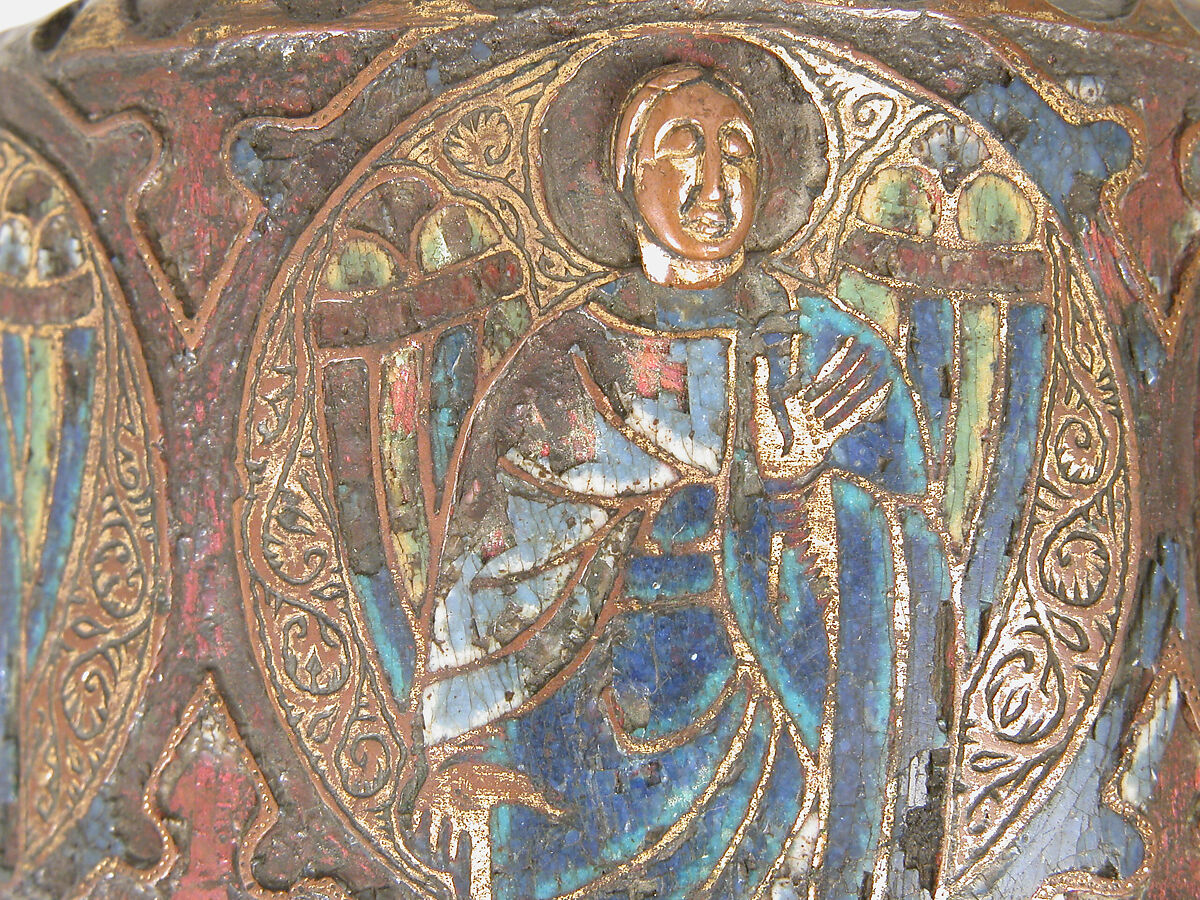 Band, Champlevé enamel and gilded copper, French