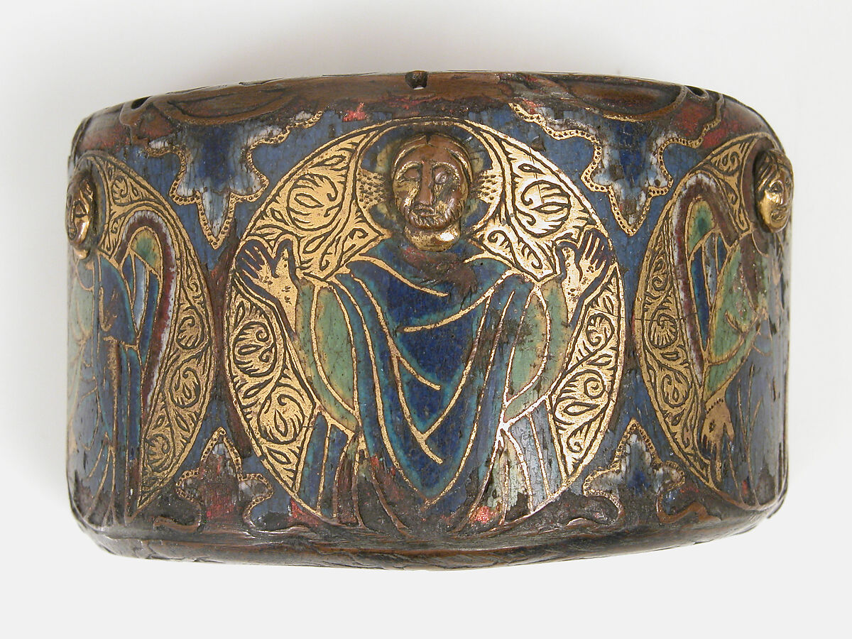 Band, Champlevé enamel, copper-gilt, French 