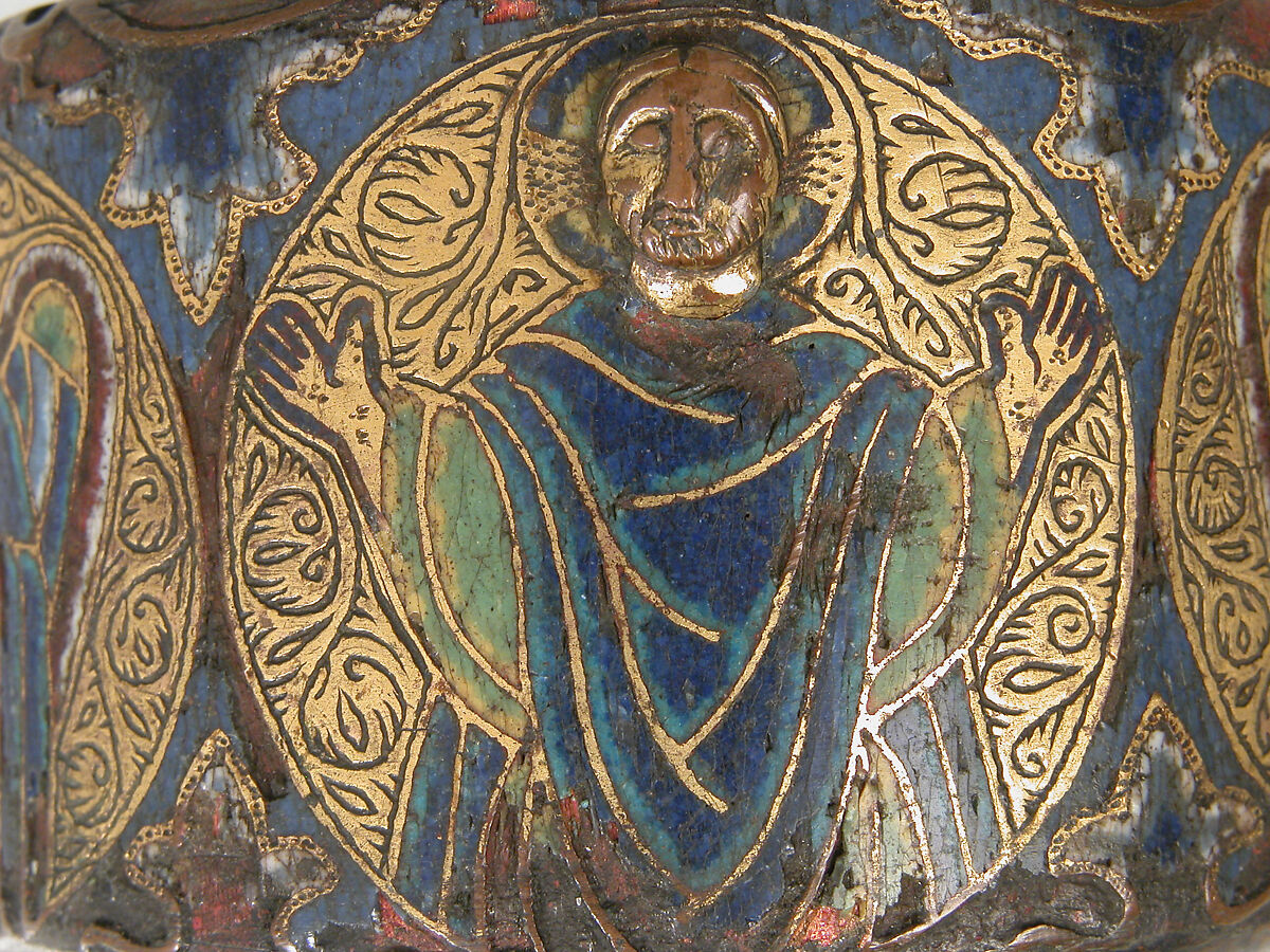 Band, Champlevé enamel, copper-gilt, French