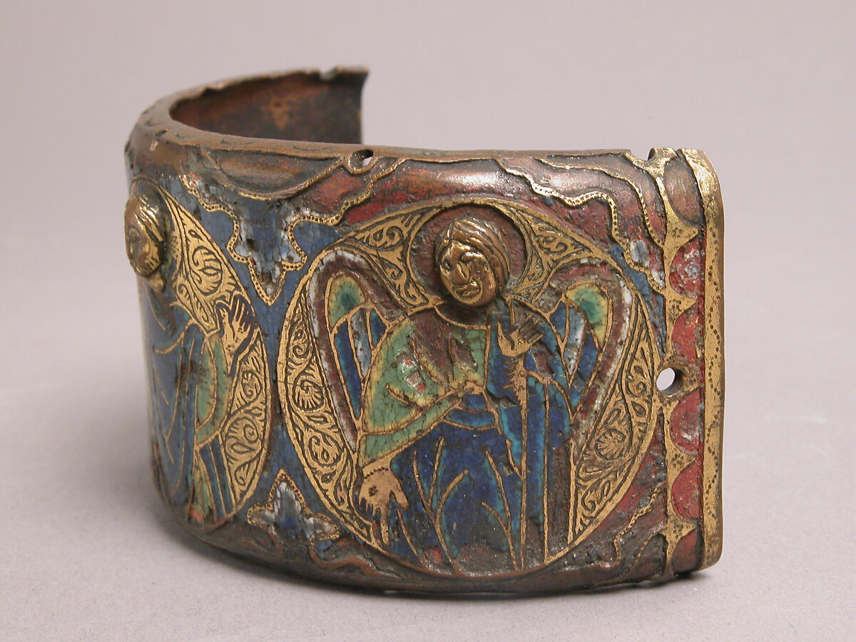Band, Champlevé enamel, copper-gilt, French