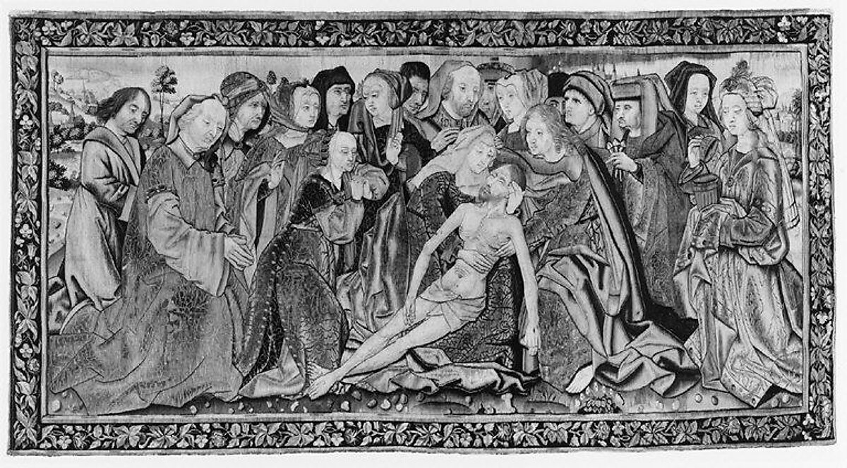 The Lamentation, Wool warp, wool, silk, and gilt wefts, South Netherlandish