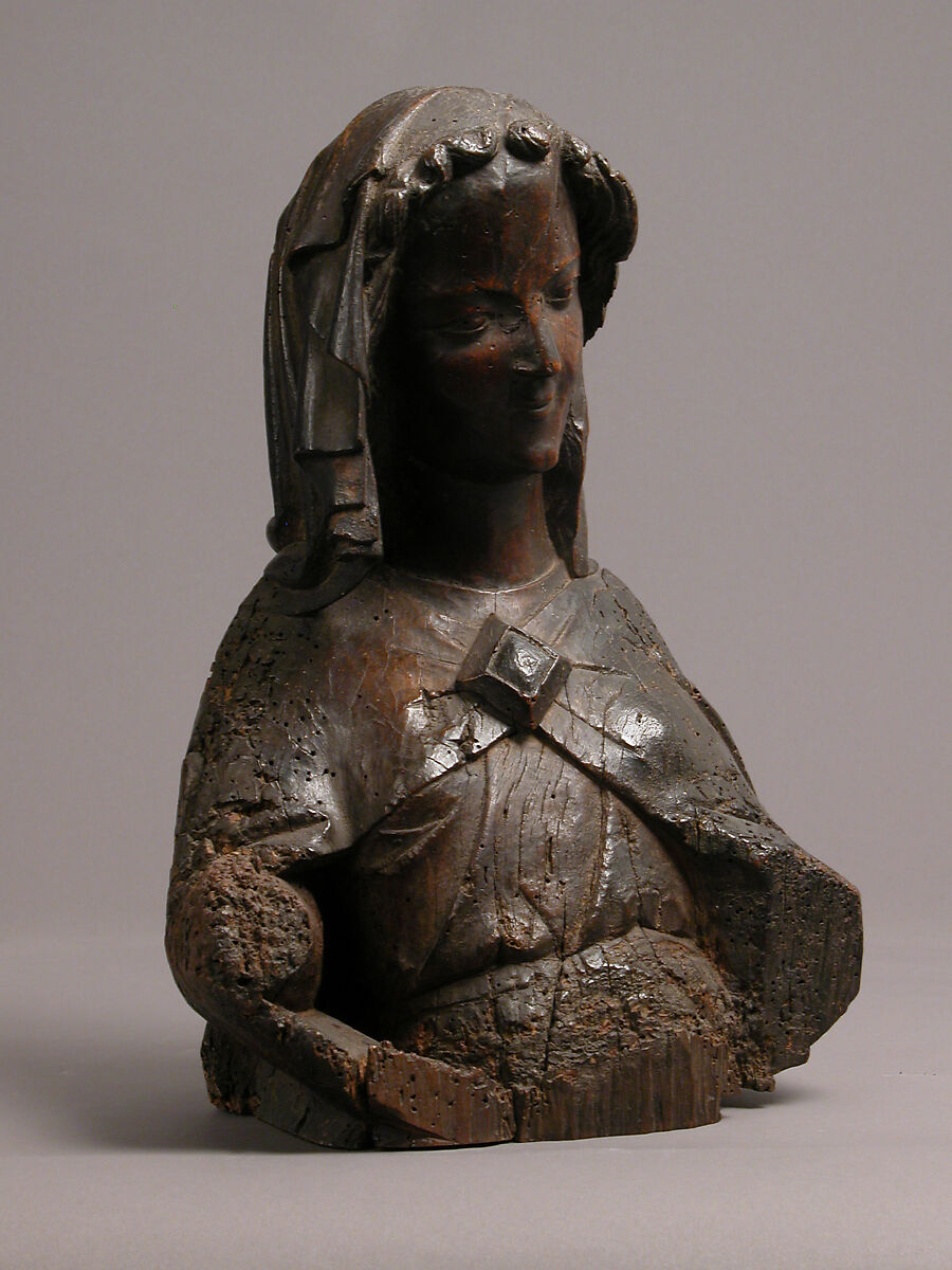 Bust of a Women, Oak, French