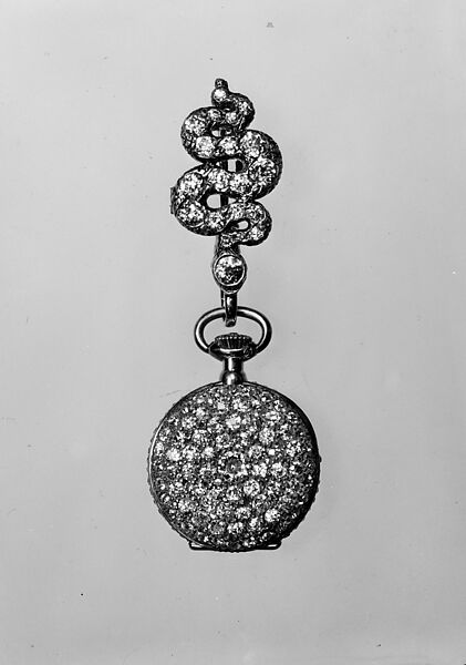 Watch and Pin, Tiffany &amp; Co. (American, New York, NY, 1837–present), Gold, diamonds, silver, American